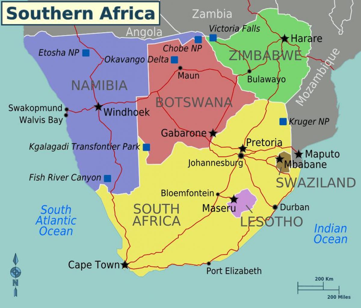 Mapa maputo Swaziland